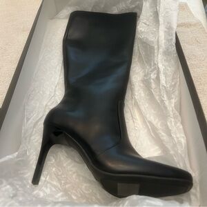 INC Women's BLACK Videl Knee High Dress sexy Boots size 7 1/2 M